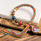 Fortune Jewel Thangka Chinese Zodiac Natal Buddha Cinnabar Blessing String Bracelet Fortune Jewel