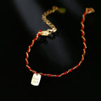Fortune Jewel 925 Sterling Silver Red String Good Luck Bracelet - Fortune Jewel