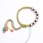 Fortune Jewel Tibet Liuli Glass Wishing Health And Safety String Bracelet - Fortune Jewel
