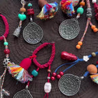Fortune Jewel Chinese Zodiac Nine Palaces Eight Diagrams Buddha Dzi Bead Serenity Key Chain - Fortune Jewel