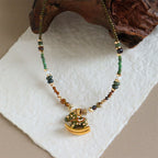 Fortune Jewel Year Of The Horse Copper Tiger Eye Various Beads Balance Necklace Pendants - Fortune Jewel