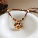 Fortune Jewel Year Of The Horse Copper Tiger Eye Various Beads Balance Necklace Pendants - Fortune Jewel