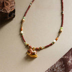 Fortune Jewel Year Of The Horse Copper Tiger Eye Various Beads Balance Necklace Pendants - Fortune Jewel