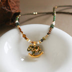 Fortune Jewel Year Of The Horse Copper Tiger Eye Various Beads Balance Necklace Pendants - Fortune Jewel