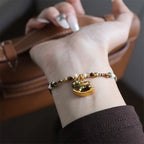 Fortune Jewel Year Of The Horse Oil Dripping Copper Various Beeds Grace Bracelet - Fortune Jewel