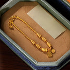 Fortune Jewel 24k Gold Plated Brass Fu Character Lucky Charm Blessing Bracelet - Fortune Jewel