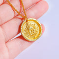 Fortune Jewel 24k Gold Plated Brass Yellow Jambhala Prosperity Protection Chain Pendant Necklace - Fortune Jewel