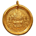 Fortune Jewel 24k Gold Plated Brass Yellow Jambhala Prosperity Protection Chain Pendant Necklace - Fortune Jewel