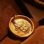 Fortune Jewel 24k Gold Plated Brass Yellow Jambhala Prosperity Protection Chain Pendant Necklace - Fortune Jewel