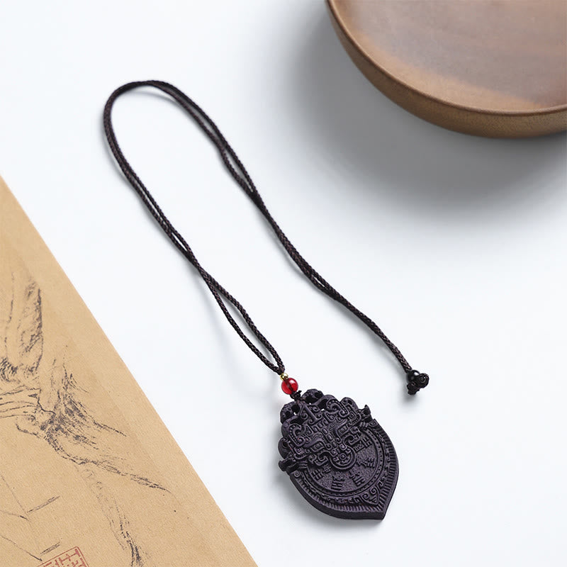 Fortune Jewel Fox Mask Butterfly Taotie Peace Buckle Fortune Necklace Pendant - Fortune Jewel