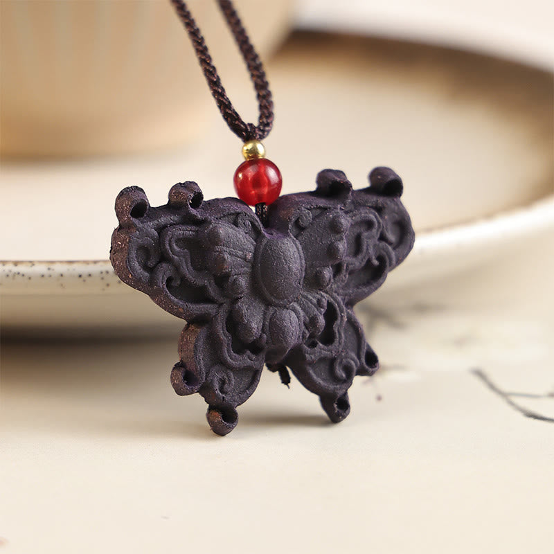 Fortune Jewel Fox Mask Butterfly Taotie Peace Buckle Fortune Necklace Pendant - Fortune Jewel