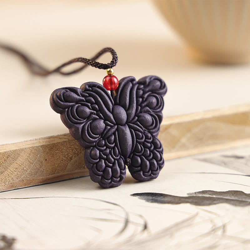 Fortune Jewel Fox Mask Butterfly Taotie Peace Buckle Fortune Necklace Pendant - Fortune Jewel
