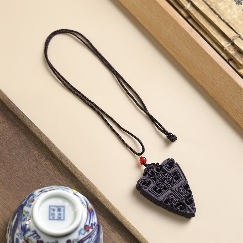 Fortune Jewel Fox Mask Butterfly Taotie Peace Buckle Fortune Necklace Pendant - Fortune Jewel