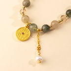 Buddha Stones Colorful Rutilated Quartz Copper Auspiciousness Double Wrap Bracelet - Fortune Jewel