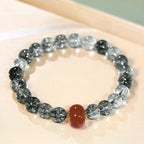 Fortune Jewel Green Phantom Red Agate Positive Bracelet - Fortune Jewel