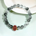 Fortune Jewel Green Phantom Red Agate Positive Bracelet - Fortune Jewel