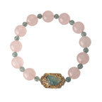 Fortune Jewel Rose Quartz Jade Caring Kindness Bracelet - Fortune Jewel