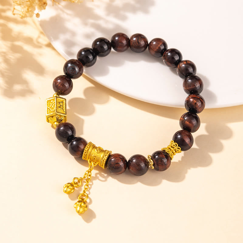 Fortune Jewel Various Tiger Eye Alloy Balance Bracelet - Fortune Jewel