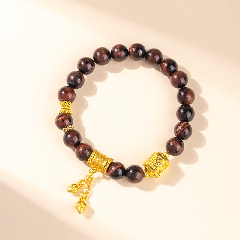Fortune Jewel Various Tiger Eye Alloy Balance Bracelet - Fortune Jewel