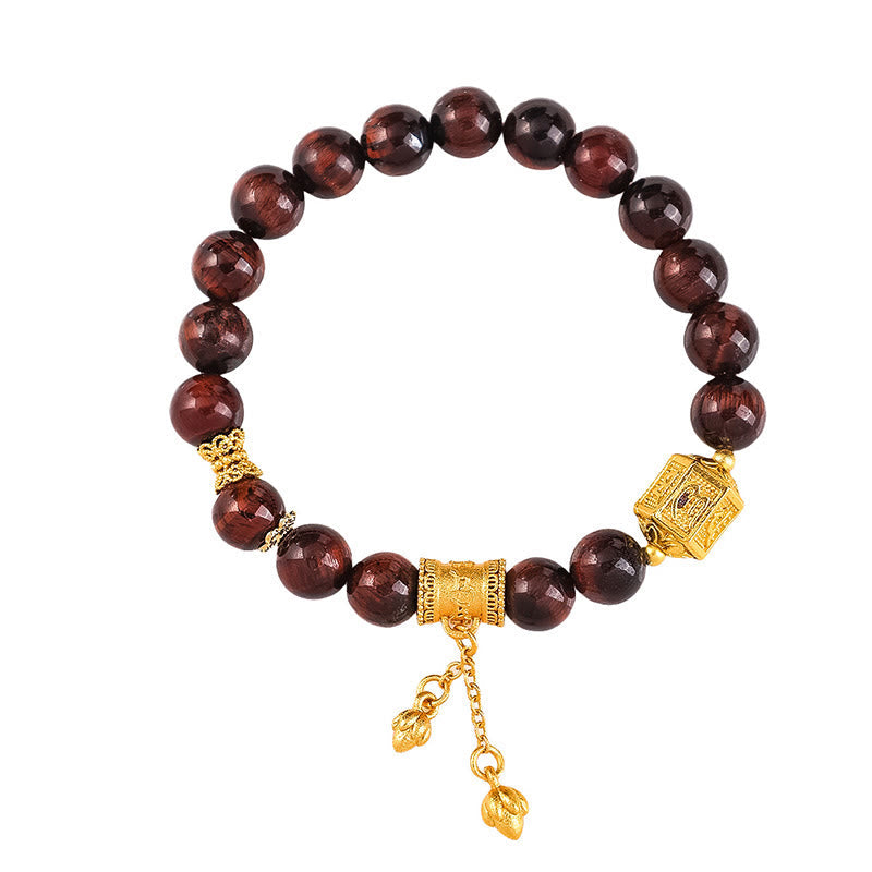 Fortune Jewel Various Tiger Eye Alloy Balance Bracelet - Fortune Jewel