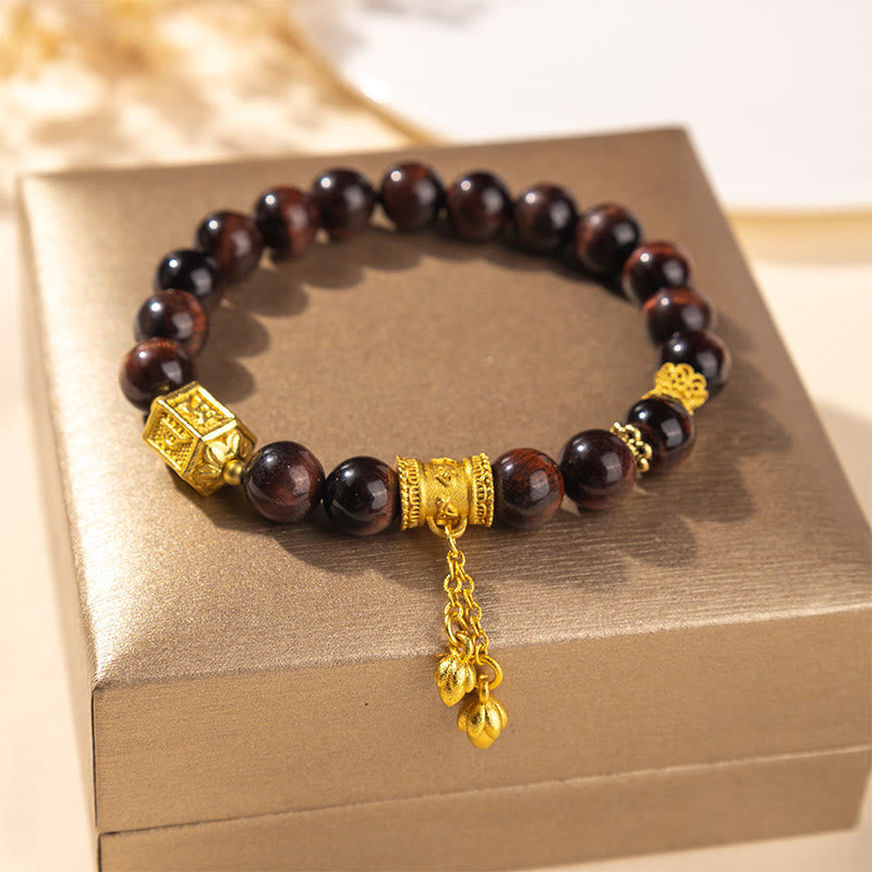 Fortune Jewel Various Tiger Eye Alloy Balance Bracelet - Fortune Jewel