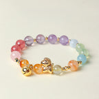 Fortune Jewel Year Of The Horse Citrine Amethyst Various Crystals Protection Bracelet - Fortune Jewel