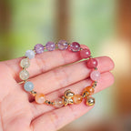 Fortune Jewel Year Of The Horse Citrine Amethyst Various Crystals Protection Bracelet - Fortune Jewel