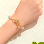 Fortune Jewel Year Of The Horse Citrine Amethyst Various Crystals Protection Bracelet - Fortune Jewel
