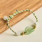 Buddha Stones Braided Rope Peace Buckle Love Calm Bracelet - Fortune Jewel