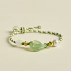 Buddha Stones Braided Rope Peace Buckle Love Calm Bracelet - Fortune Jewel