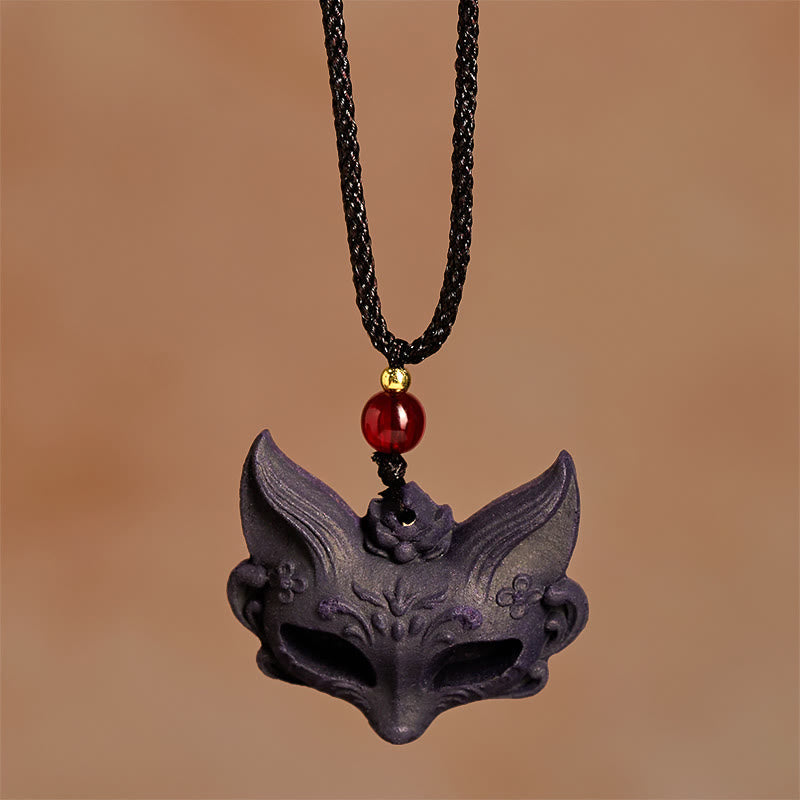 Fortune Jewel Fox Mask Butterfly Taotie Peace Buckle Fortune Necklace Pendant - Fortune Jewel