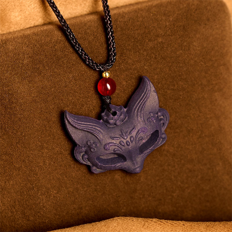 Fortune Jewel Fox Mask Butterfly Taotie Peace Buckle Fortune Necklace Pendant - Fortune Jewel
