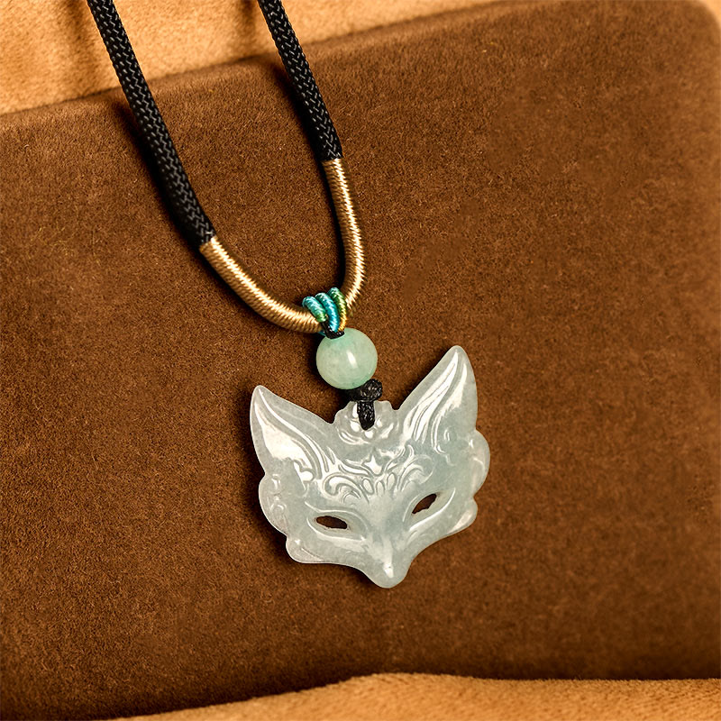 Fortune Jewel Fox Mask Prosperity Luck Rope Necklace Pendant - Fortune Jewel