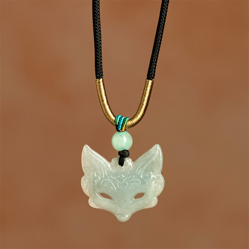 Fortune Jewel Fox Mask Prosperity Luck Rope Necklace Pendant - Fortune Jewel