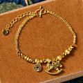 Fortune Jewel Chinese Zodiac Year Of The Horse 24k Gold Plated Copper Coin Luck Bracelet - Fortune Jewel