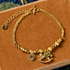 Fortune Jewel Chinese Zodiac Year Of The Horse 24k Gold Plated Copper Coin Luck Bracelet - Fortune Jewel