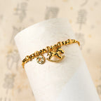 Fortune Jewel Chinese Zodiac Year Of The Horse 24k Gold Plated Copper Coin Luck Bracelet - Fortune Jewel