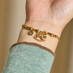 Fortune Jewel Chinese Zodiac Year Of The Horse 24k Gold Plated Copper Coin Luck Bracelet - Fortune Jewel