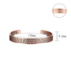 Fortune Jewel Copper Open Butterfly Balance Self Care Adjustable Cuff Bracelet Bangle - Fortune Jewel