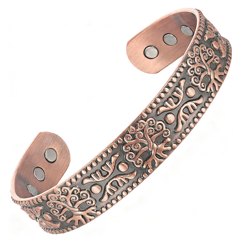 Fortune Jewel The Tree Of Life Copper Open Self Care Luck Bracelet Bangle - Fortune Jewel