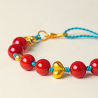 Fortune Jewel 8mm South Red Agate Beads Heart Braided String Success Bracelet - Fortune Jewel