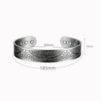 Fortune Jewel The Tree Of Life Copper Open Balance Luck Cuff Bracelet Bangle - Fortune Jewel