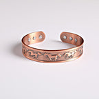 Fortune Jewel Year Of The Horse Copper Open Self Care Cuff Bracelet Bangle - Fortune Jewel
