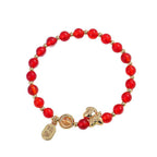 Fortune Jewel Year Of The Horse Strawberry Quartz Citrine Red Agate Pink Crystal Love Bracelet - Fortune Jewel