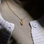Fortune Jewel Double Koi Fish 24k Gold Plated Brass Chain Wealth Necklace Pendant - Fortune Jewel