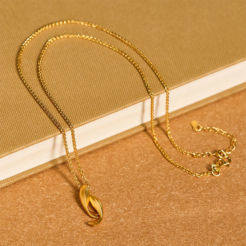 Fortune Jewel Double Koi Fish 24k Gold Plated Brass Chain Wealth Necklace Pendant - Fortune Jewel