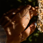 Fortune Jewel 925 Sterling Silver White Flower Design Adjustable Blessing Ring - Fortune Jewel