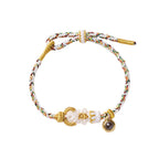 Fortune Jewel String Projection Stone Hand-woven Buddha Knots Connection Bracelet - Fortune Jewel