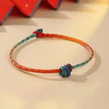 Fortune Jewel Colored String Hand-woven Knots Strength Bracelet - Fortune Jewel