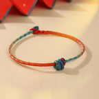 Fortune Jewel Colored String Hand-woven Knots Strength Bracelet - Fortune Jewel